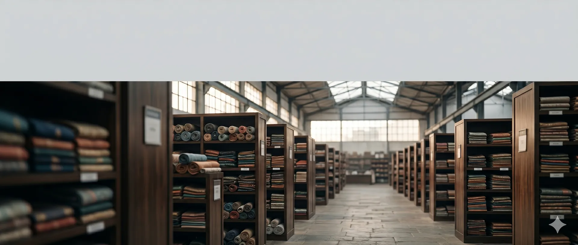 An Indian textile wholesale warehouse